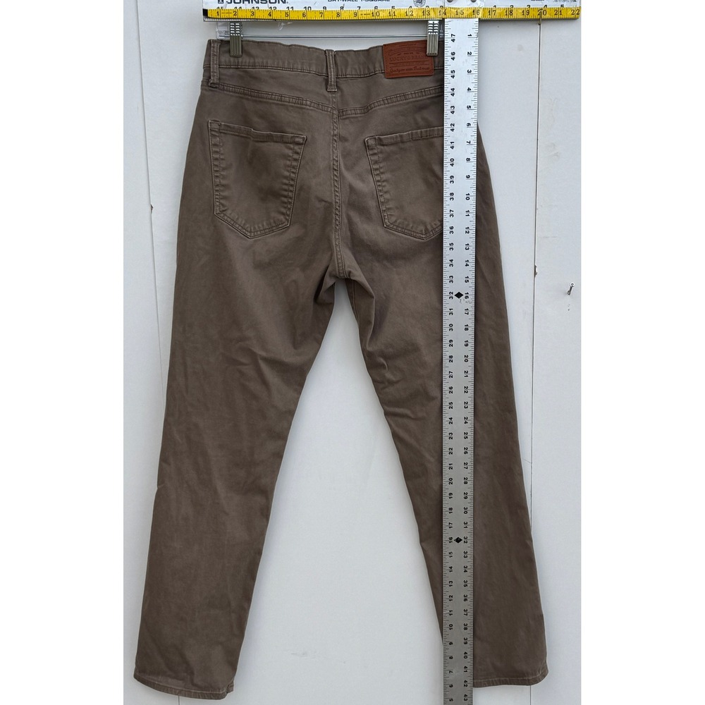 Lucky Brand 410 Athletic Straight Mens Brown Pants 32x32 Cotton Stretch Casual - Picture 5 of 7